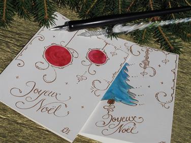 Image for: CALLIGRAPHIE : CARTES DE NOËL ENLUMINÉES