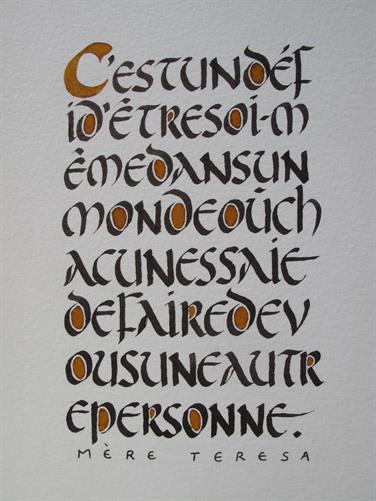 Image for: CALLIGRAPHIE LATINE : L’ONCIALE